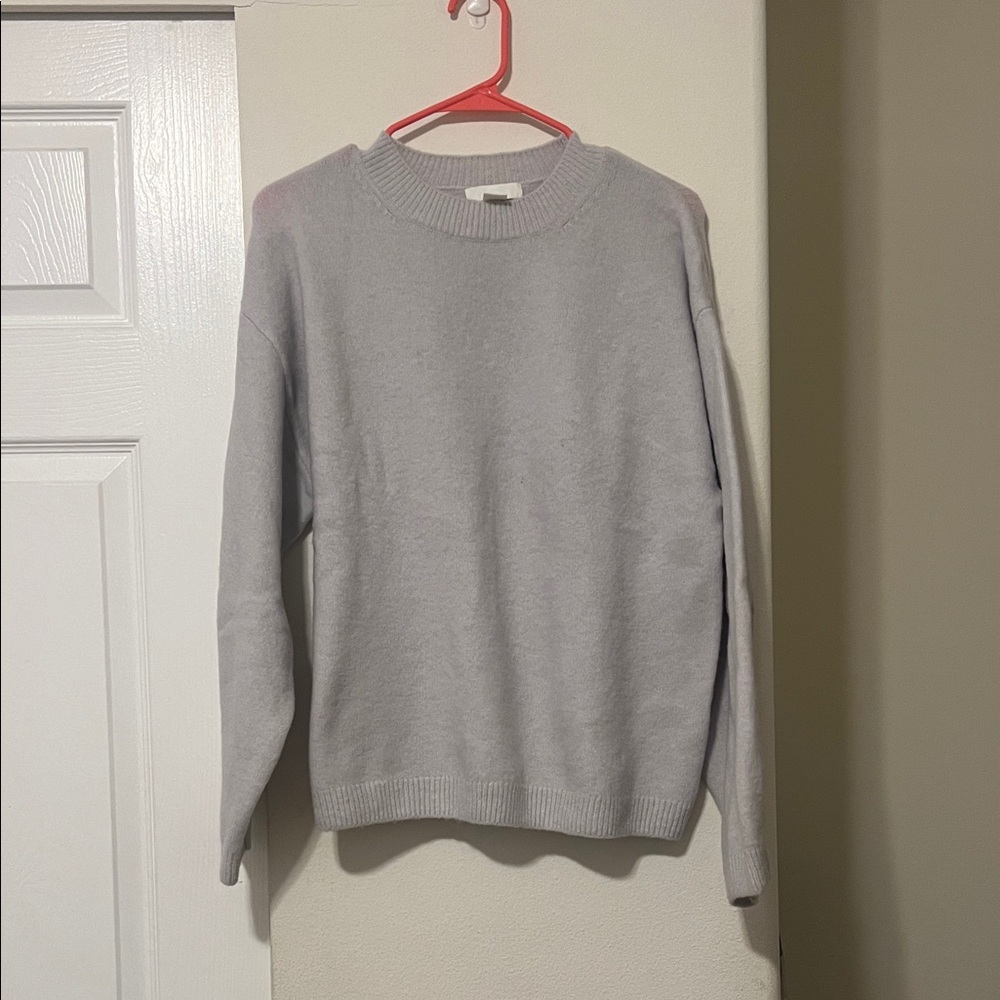 H&M Light Gray Crewneck Sweater